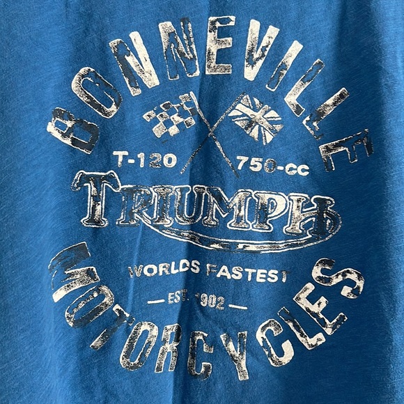 Lucky Brand Triumph Motorcycle T-shirt - Picture 2 of 3